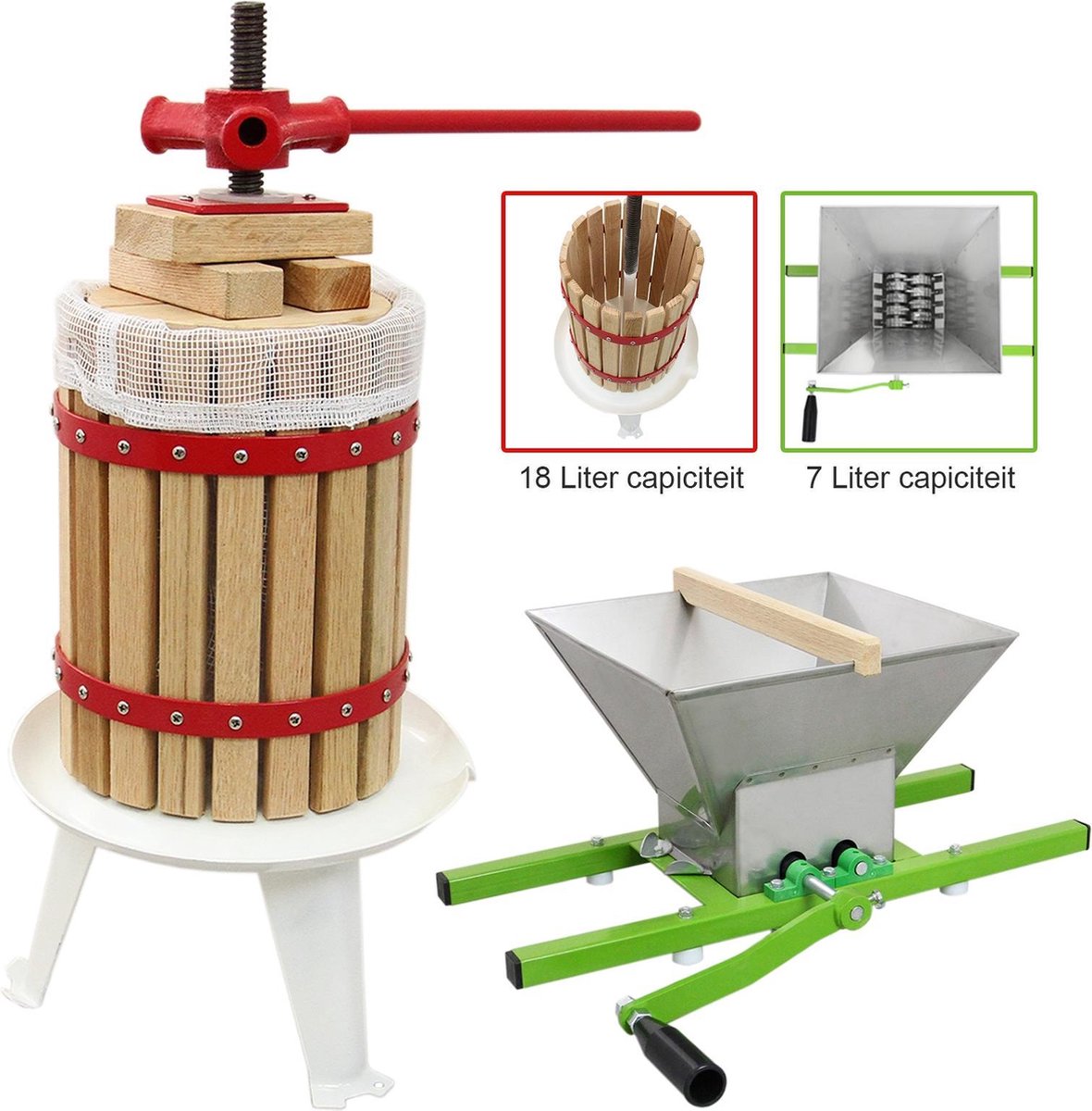 KuKoo Fruit Crusher & 18 Litre Fruit Press