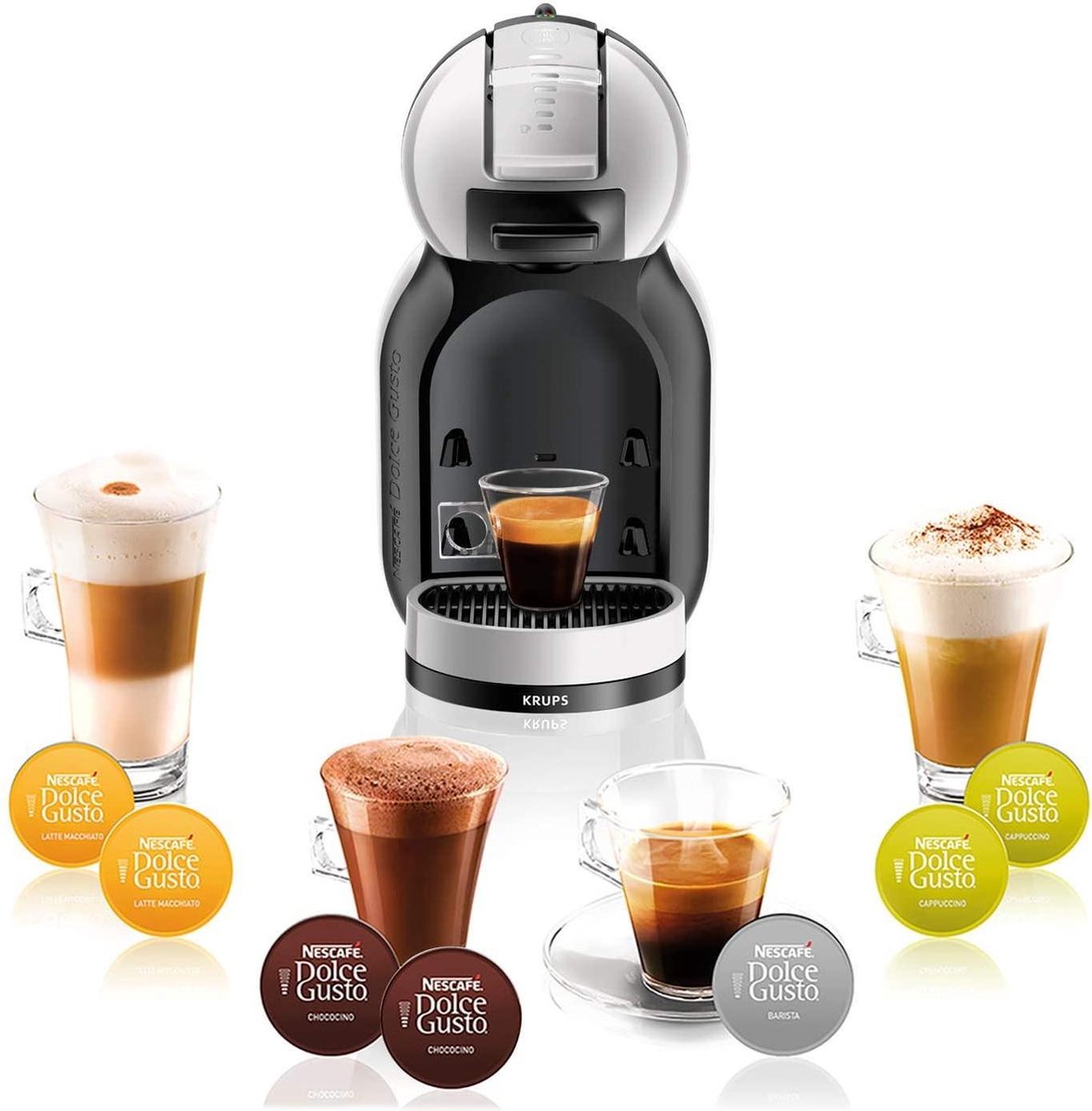 KRUPS Dolce Gusto MiniMe KP123B Koffie apparaat - GRIJS/ZWART