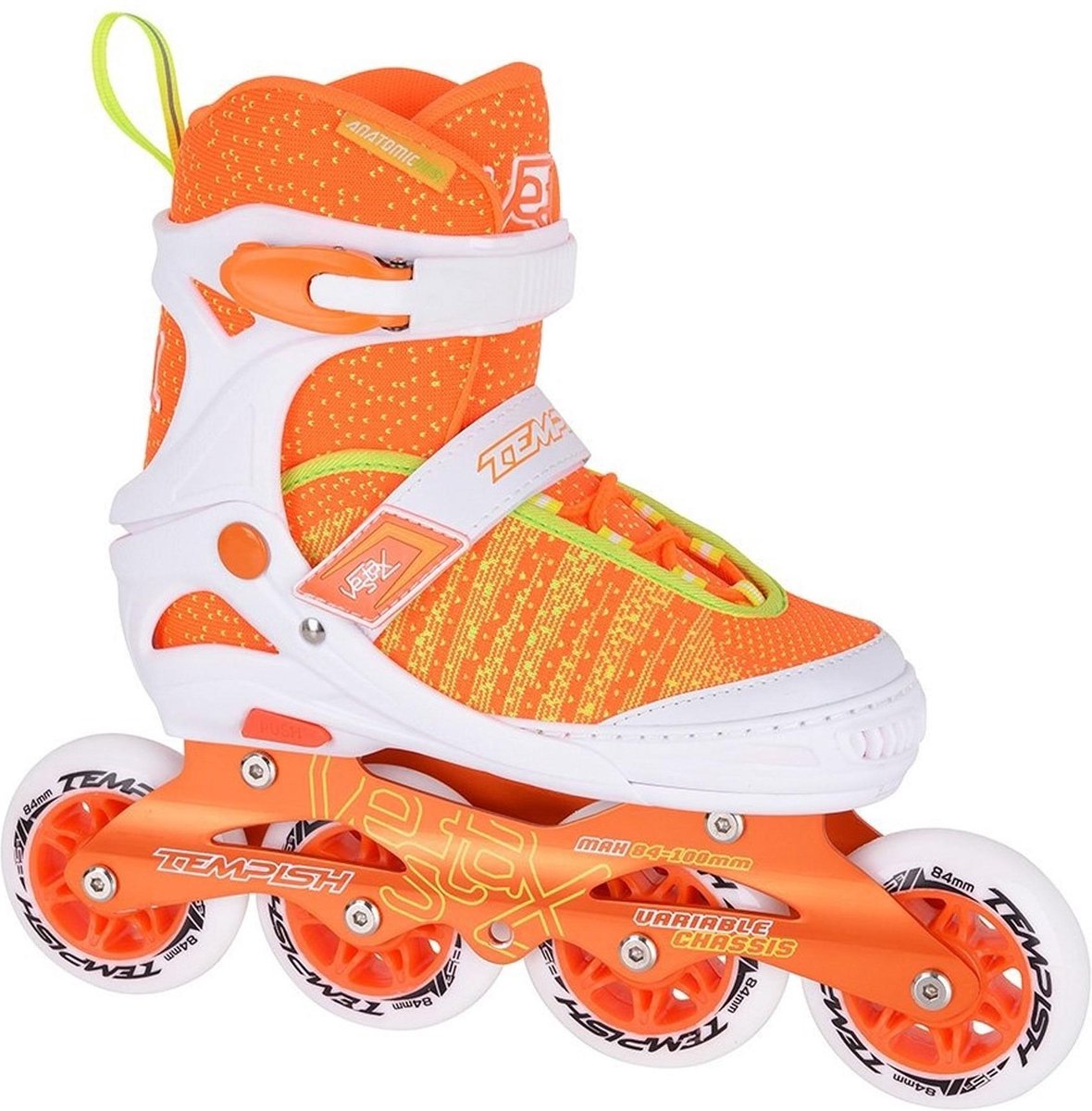 Tempish Inlineskates - Maat 35-38 - Unisex - oranje/ wit/ groen