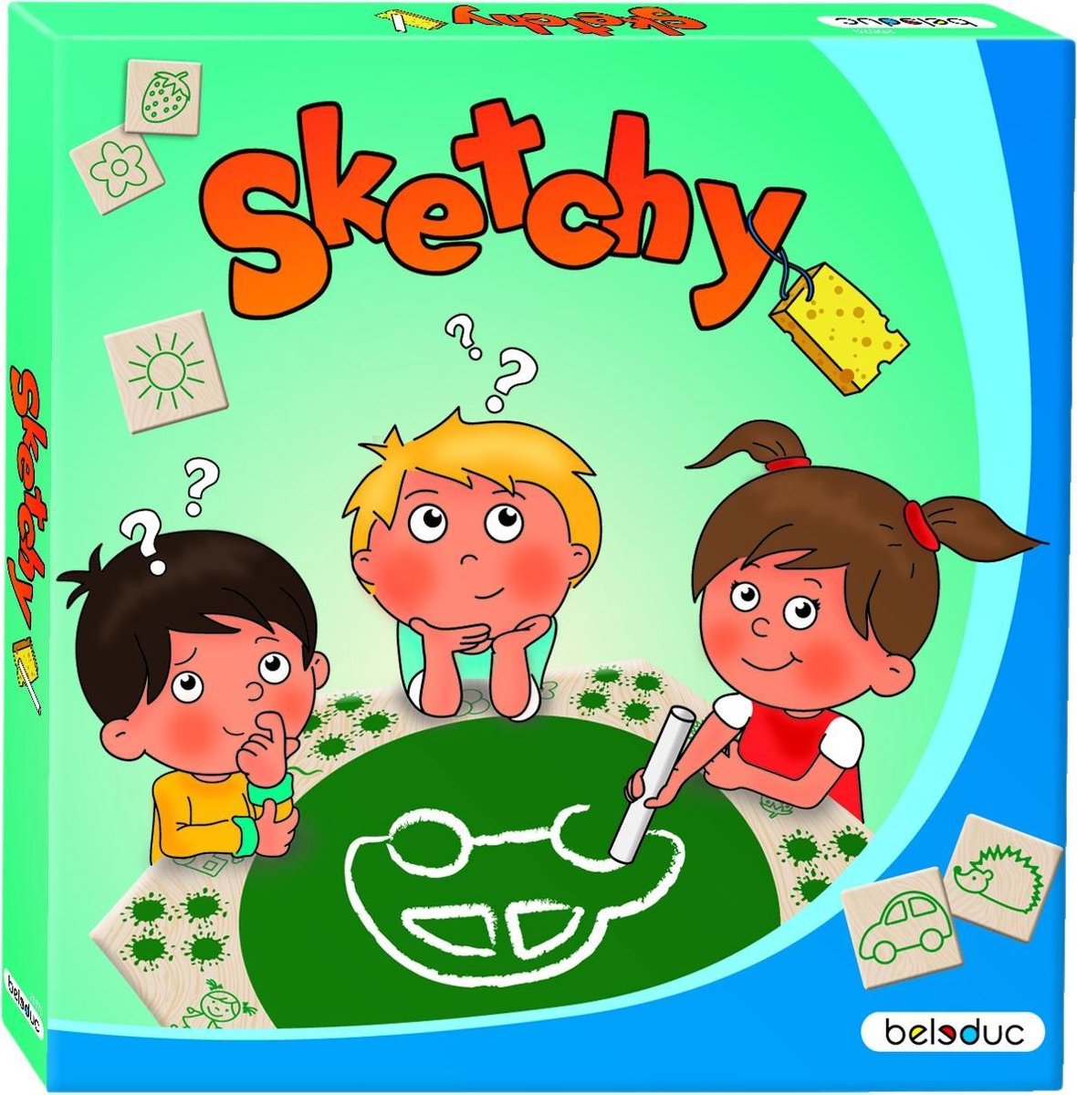 Beleduc Tekenspel Sketchy Junior 52 Cm Hout/krijt Groen