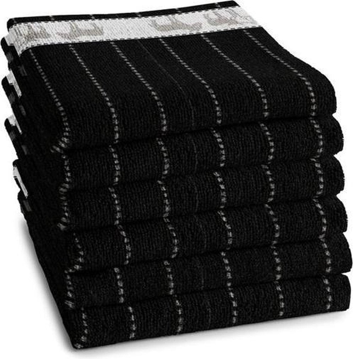DDDDD Amigo - Keukendoek - 50x55 cm - Set van 6 - Grey