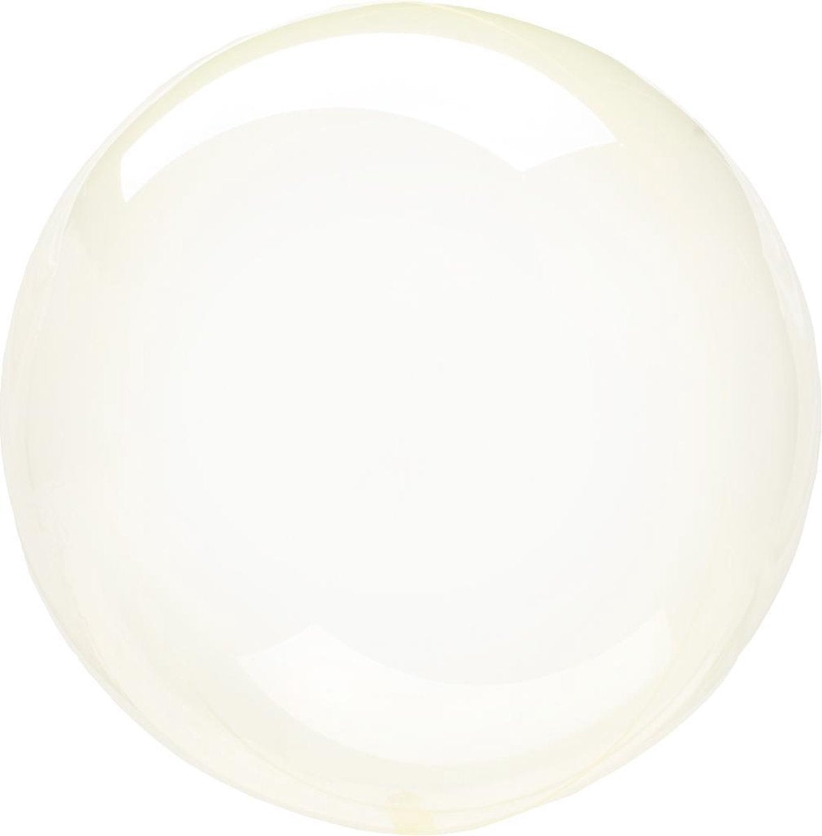 Anagram Folieballon Clearz Petite Crystal 30 Cm Transparant Geel