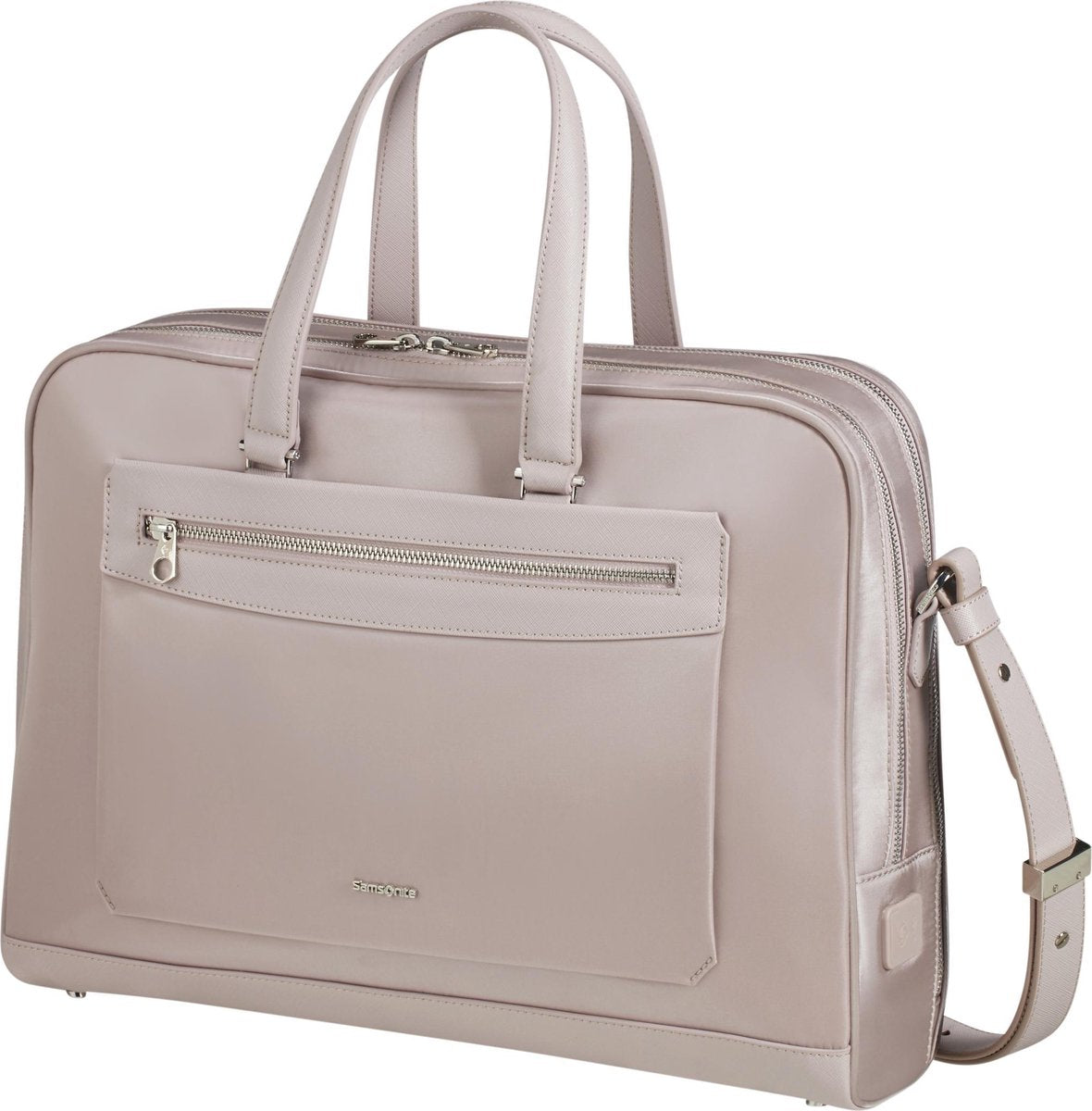 Samsonite Laptopschoudertas - Zalia 2.0 Bailhandle 2 vakken 15.6 inch Stone Grey