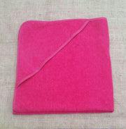 Baby badcape / omslagdoek fuchsia roze - 100% katoen - Funnies