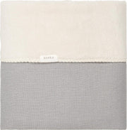 Koeka Wiegdeken teddy Cairo - steel grey 75x100cm