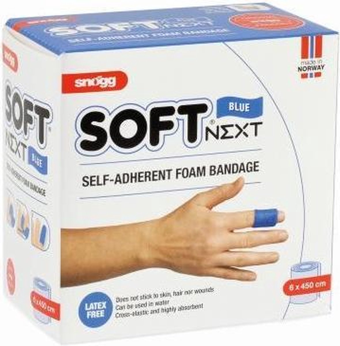 Snogg zelfklevend schuimverband - Blauw - 6cm x 4