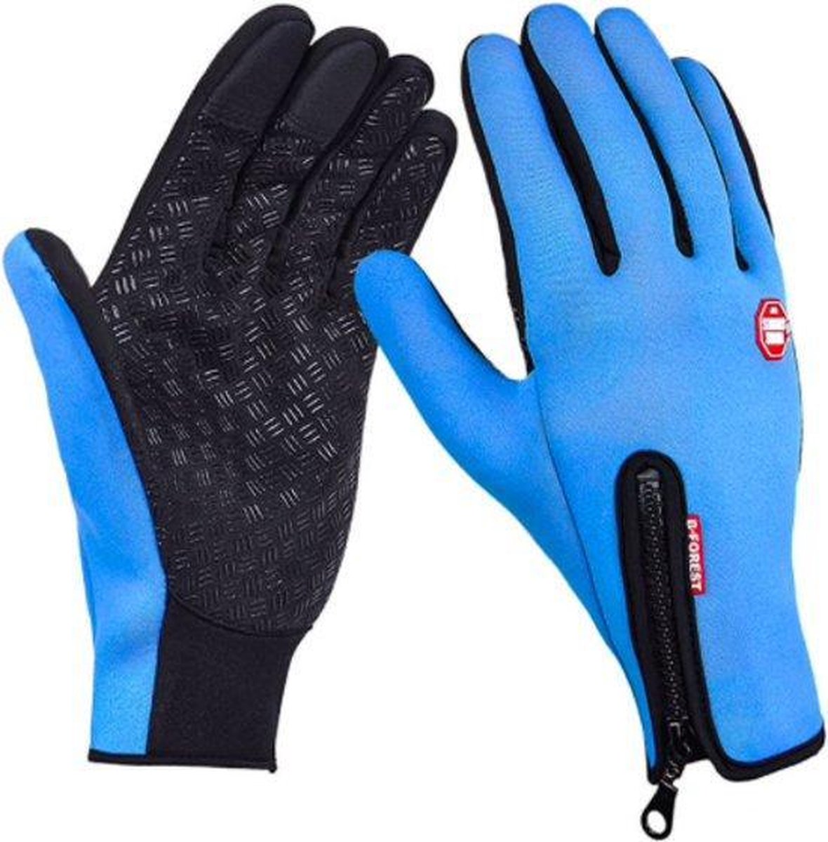 Touch Handschoenen – Touchvinger Handschoenen – Touchscreen Handschoenen – Ski/Snowboard/Fiets/Outdoor Handschoenen – Waterafstotend – Winddicht – Thermo – Stretch – Fleece – Unisex – Maat M - Blauw