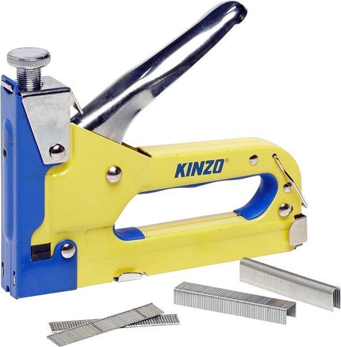 Kinzo tacker - 3-weg -  4-14mm - met nieten