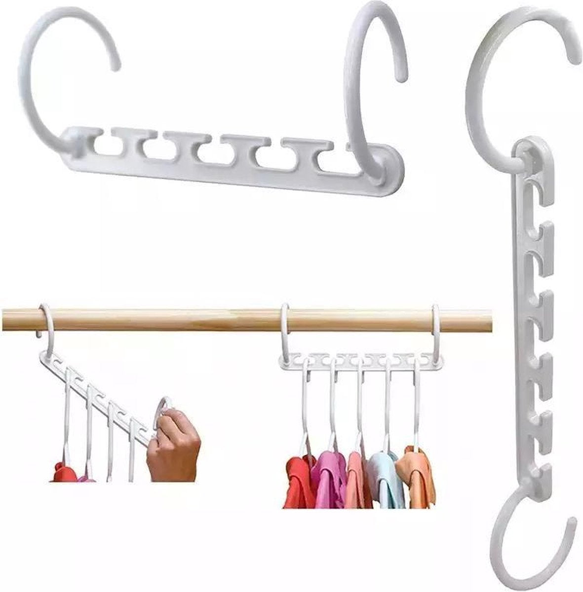 Kleding Organizer Voor 25 Kledingstukken  -Ruimtebesparende Kledinghangers- Clothes hangers