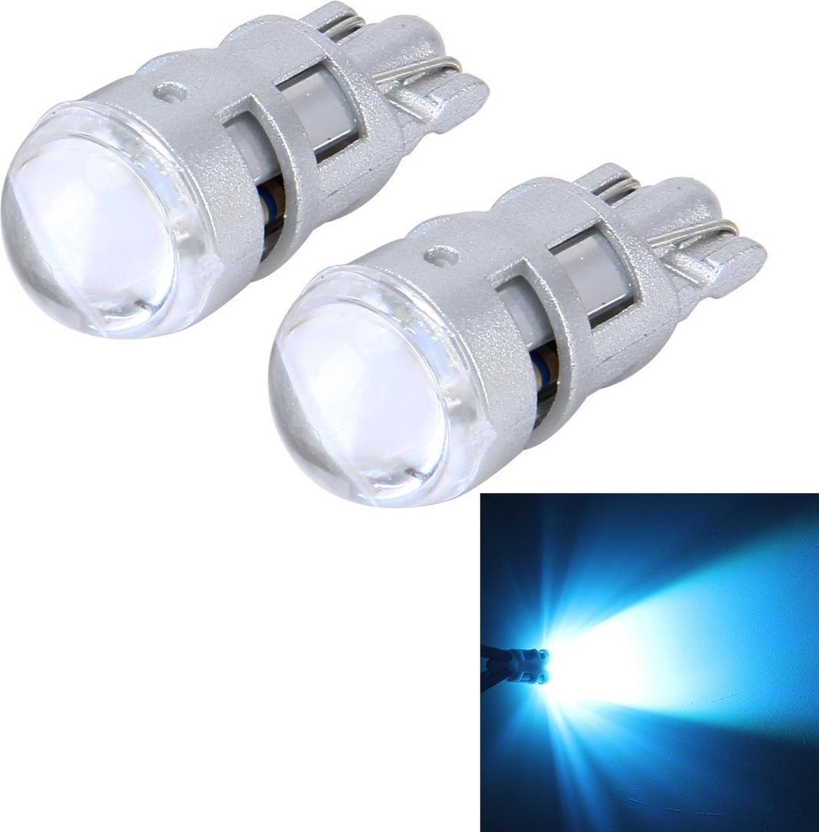 2 STKS T10 1W 50LM Car Clearance Light met SMD-3030 Lamp
