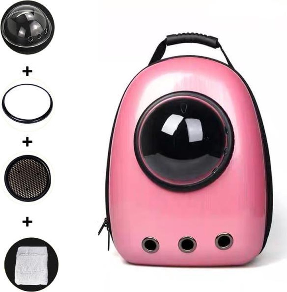 TBG Kat Rugzak Kat Carrier Vet Kat Tas Ademend Transport Reistas Hond Ruimte Capsule Huisdier Capsule Astronaut Rugzak Voor HuisdierenPink