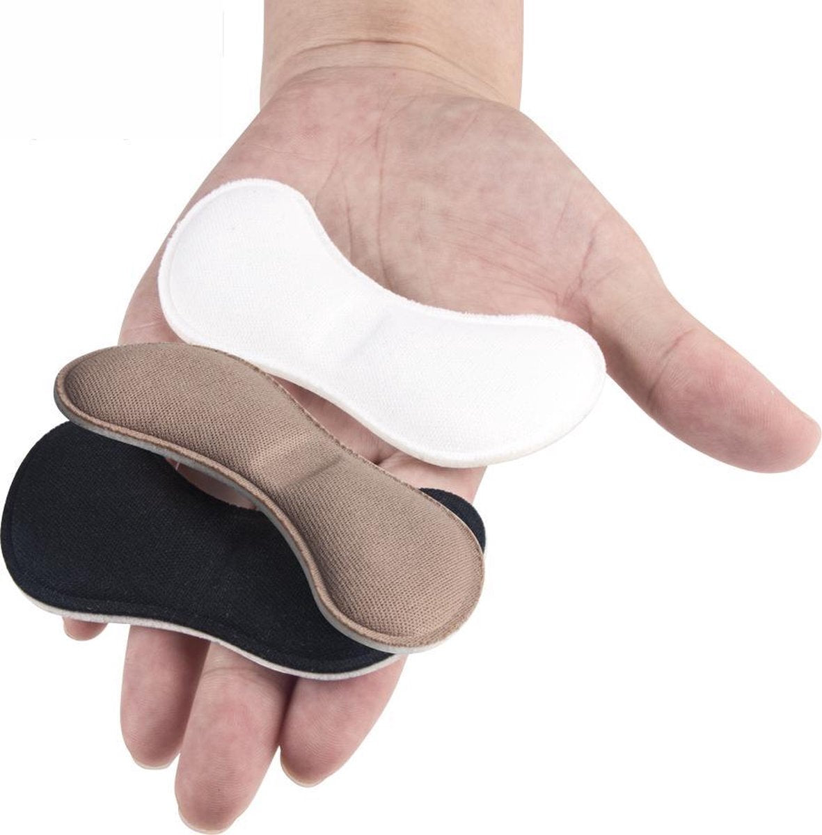 3 Paar 3 kleuren - Hielbeschermers - Zelfklevend - Voorkomt blaren - One size - Voor hakken & schoenen - Hielpijn - Hielkussen