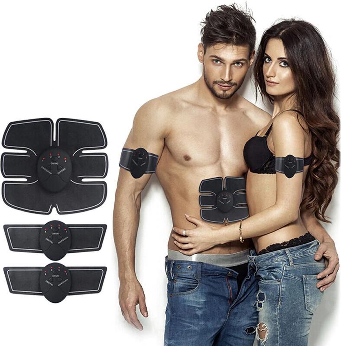 HMerch™ Elektrische Spieren Trainer – 4 verschillende standen - Train al je spieren - EMS trainer - EMS Buikspiertrainer - Buikspieren trainer - Armspier trainen - AB trainer - Spierstimulator - EMS trainers