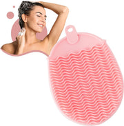 JOLTIA - Siliconen Washandje - Was & Scrubhandschoen - Washandjes - Baby - Volwassenen - Exfoliating glove - Scrub - Lichaam - Hoofd - Beige