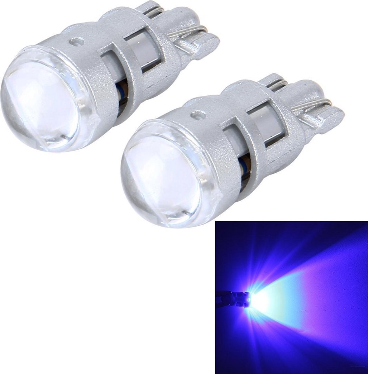 2 STKS T10 1W 50LM Car Clearance Light met SMD-3030 Lamp