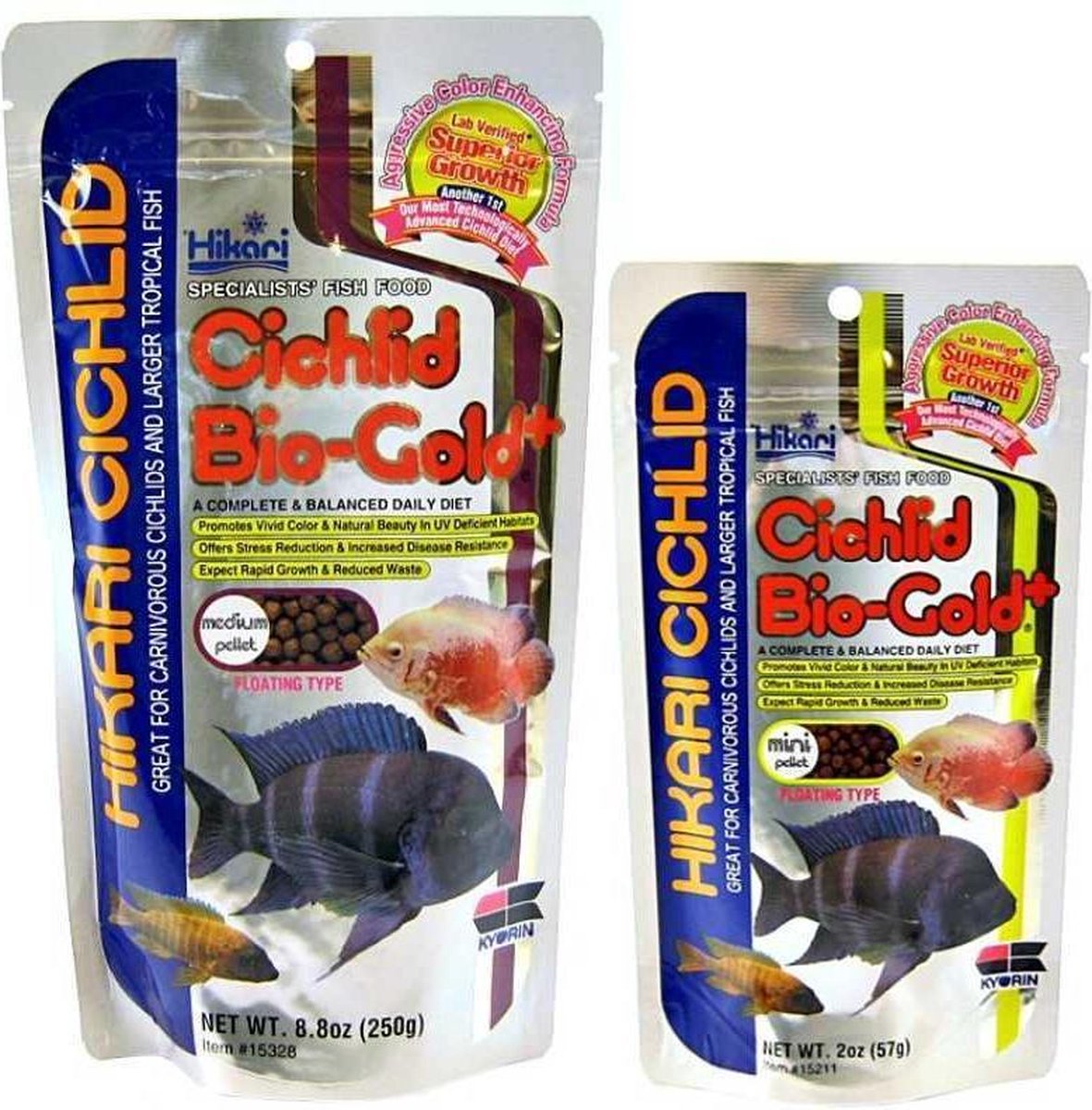 Hikari cichlid bio-gold plus mini 57 gram
