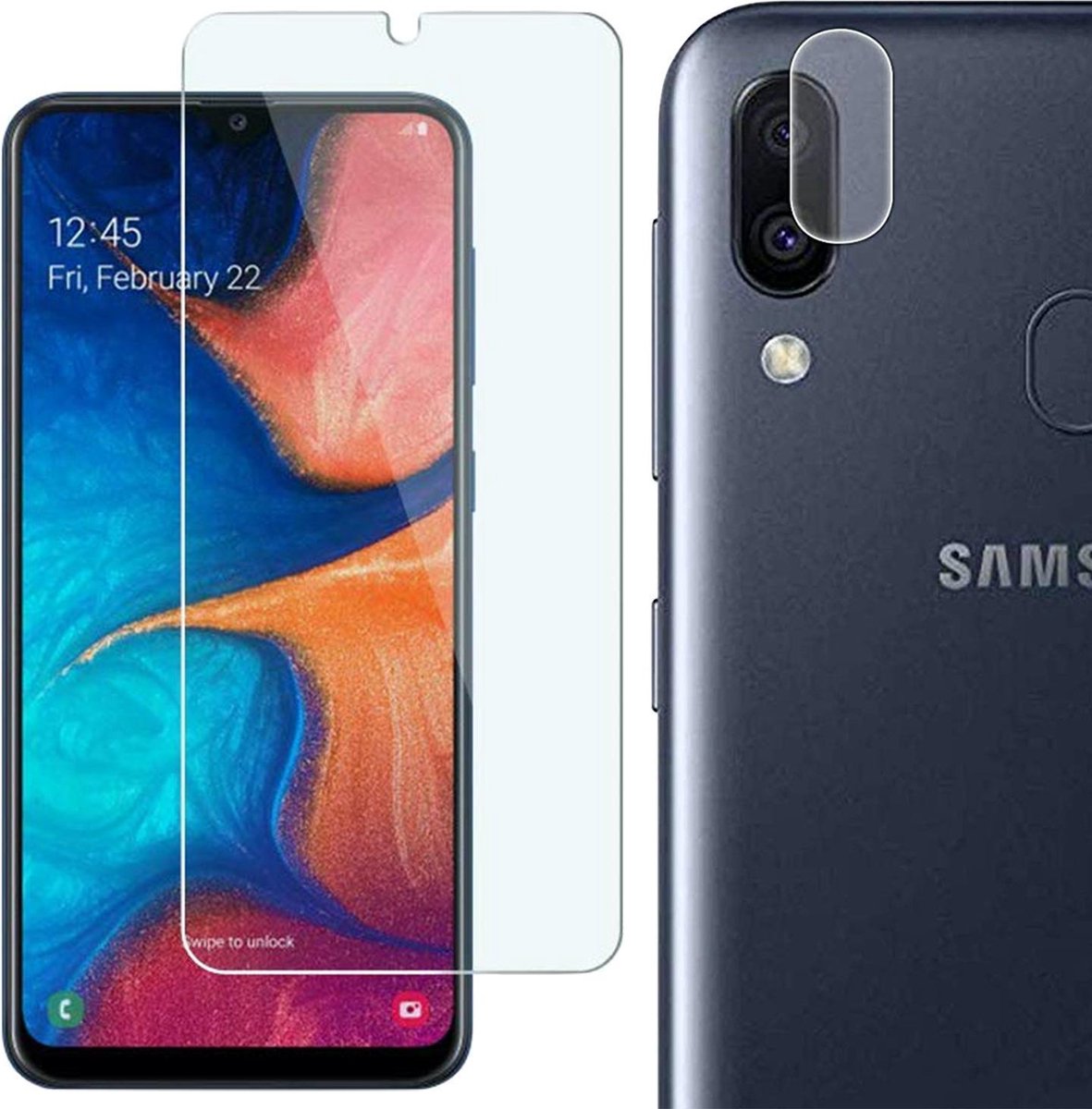 Beschermglas Samsung A20e Screenprotector - Samsung Galaxy A20e Screen Protector Glas en Samsung A20e Screenprotector Camera