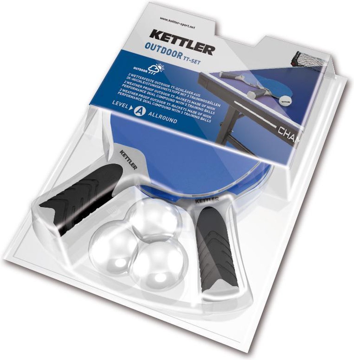 Kettler - Batjesset OUTDOOR met 3 balletjes