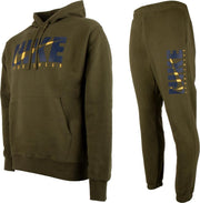 Nike Graphic Fleece Trainingspak - Maat L  - Mannen - Groen - Donkerblauw - Geel