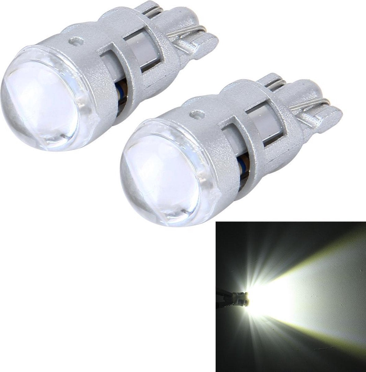 10 STUKS T10 1W 50LM Autoradellicht met SMD-3030 lamp