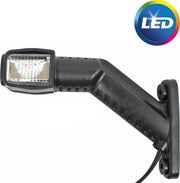 Aspock Superpoint 4 - links - wit/rood/oranje - LED - 100 cm platte kabel