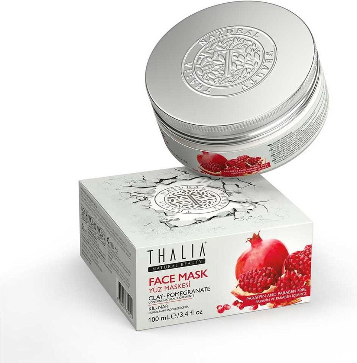 Thalia Granaatappel - Klei Gezichtsmasker 100 ml