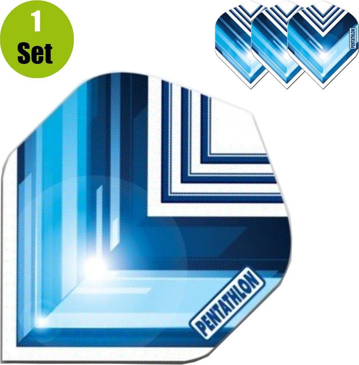 Pentathlon Vizion V Dartflights - Blauw- ()