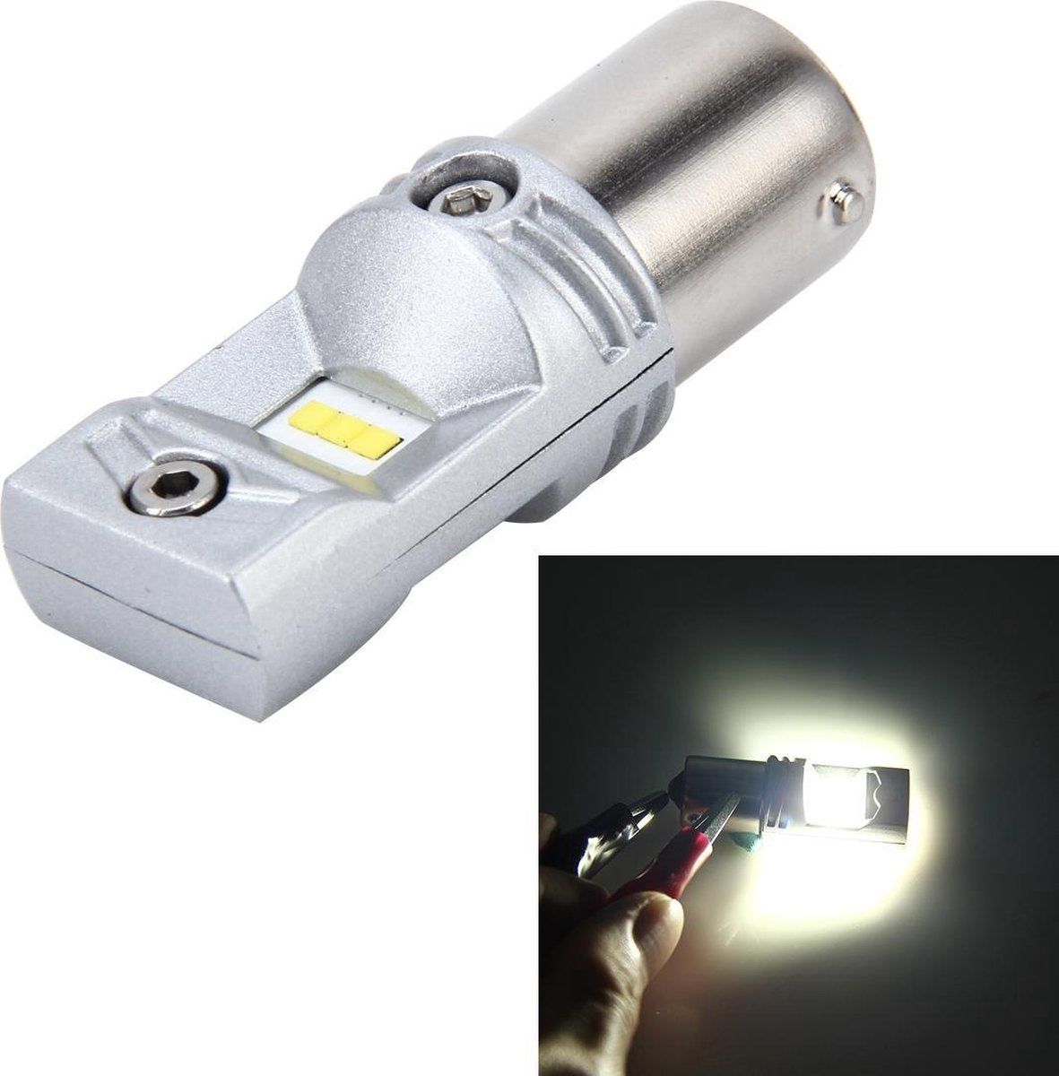 1156 / Ba15s 60W 900 LM 6000K Auto Auto remlicht Draai lichten Achteruitrijlichten met 6 CSP-lampen