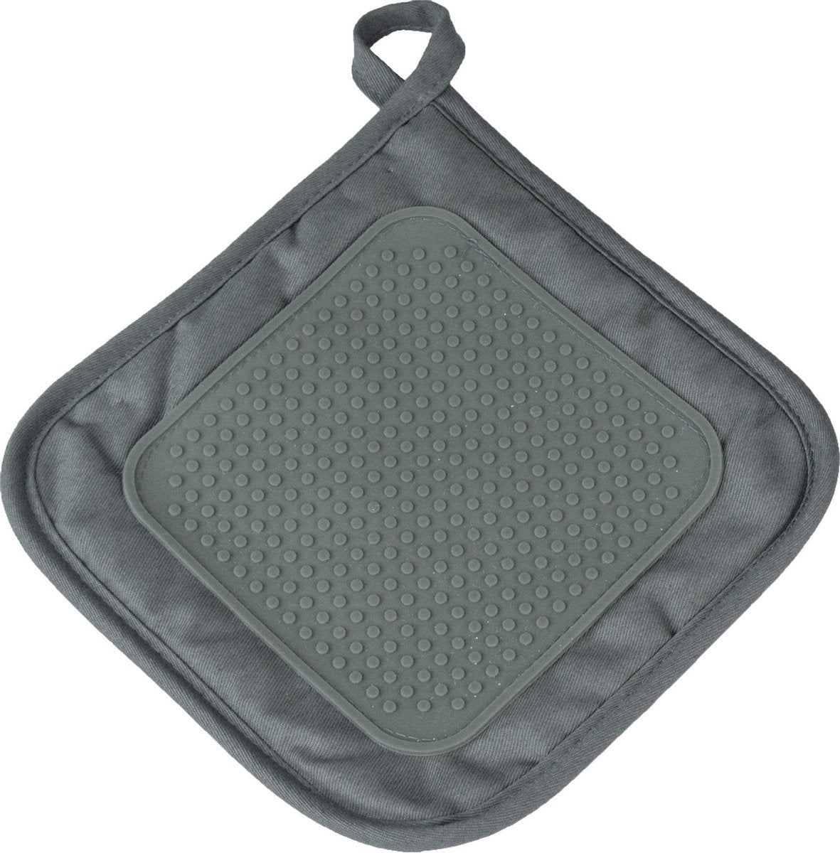 Pannenlap met silicone grip 19cm grijs