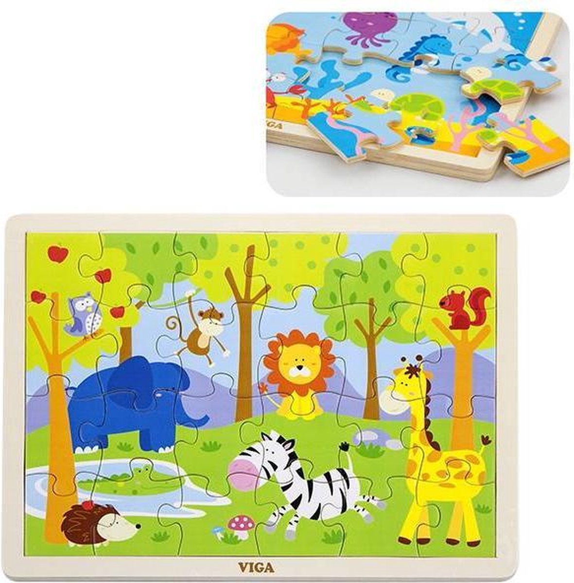 Viga Toys - Puzzel - Safari