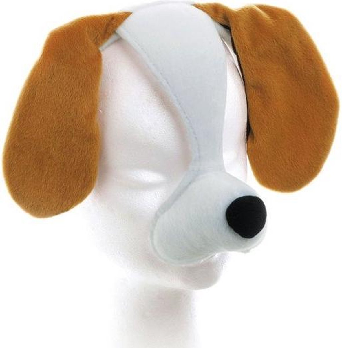 Dierenmasker hond met geluid op diadeem