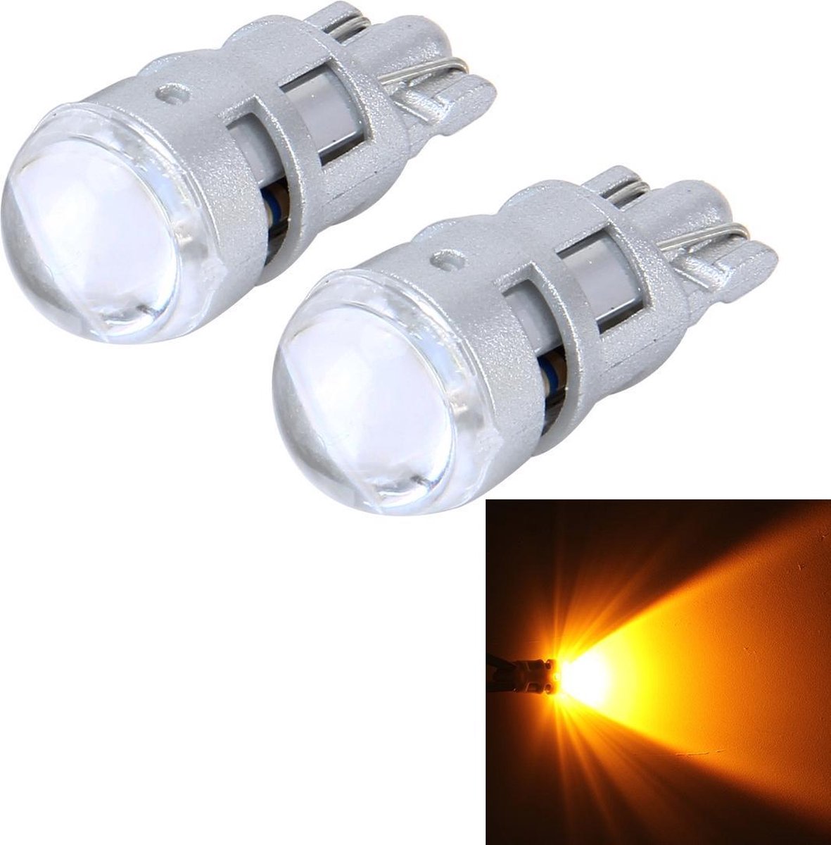 2 STKS T10 1W 50LM Car Clearance Light met SMD-3030 Lamp