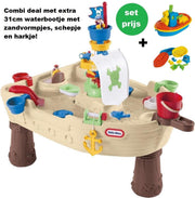 Little Tikes Watertafel Piratenboot met extra 31cm bootje met zandvormpjes. Piraat. Pirate.