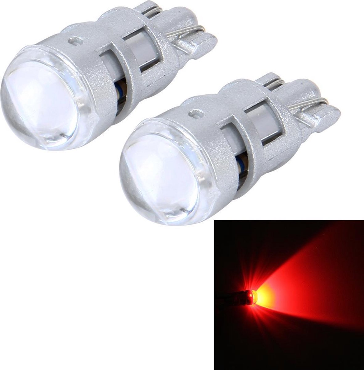 2 STKS T10 1W 50LM Car Clearance Light met SMD-3030 Lamp