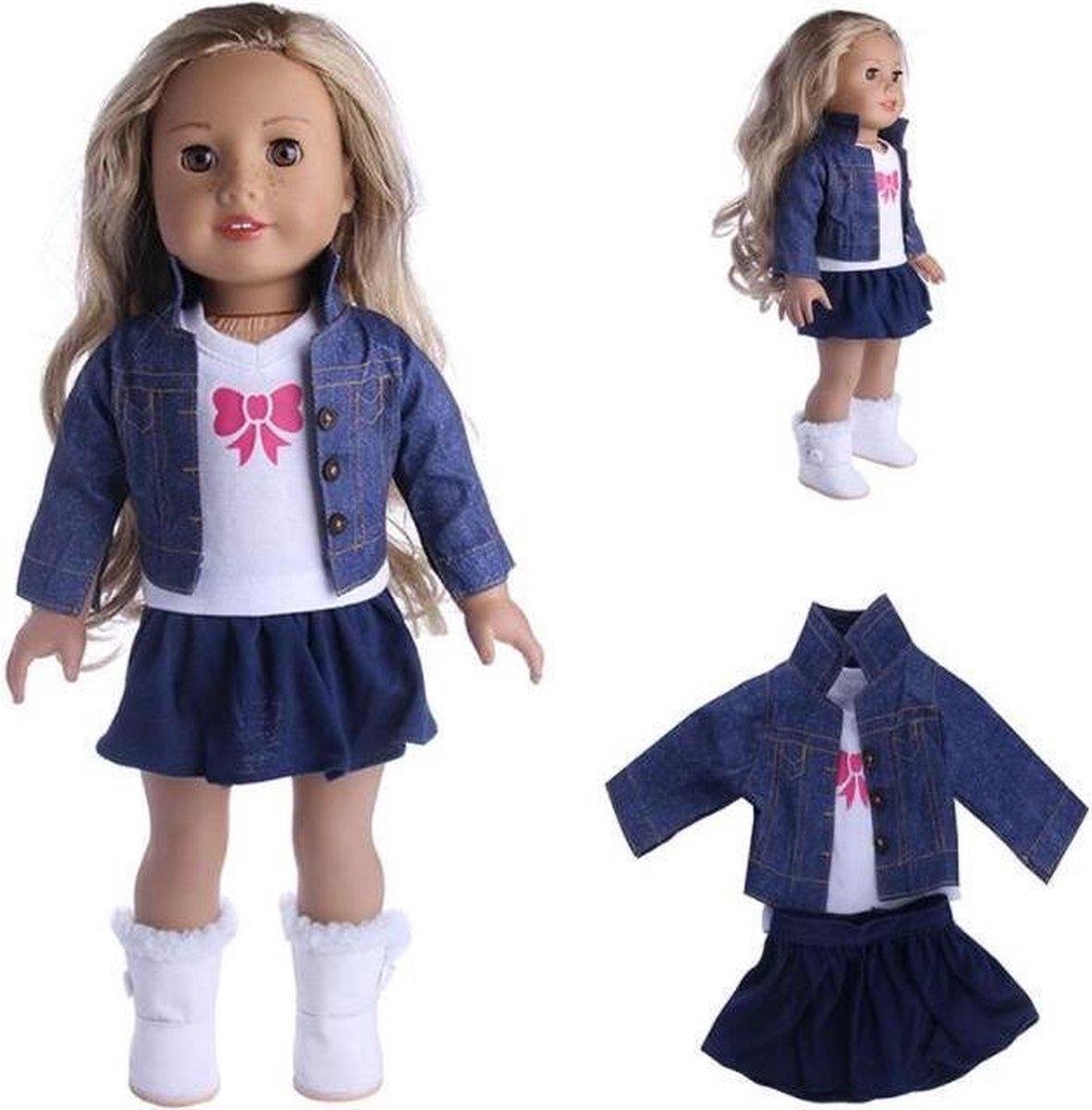 Dolldreams | Poppenkleding set - Jeans jasje