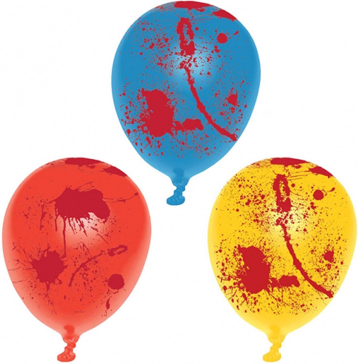 AMSCAN - 6 bloederige latex ballonnen - Decoratie > Ballonnen