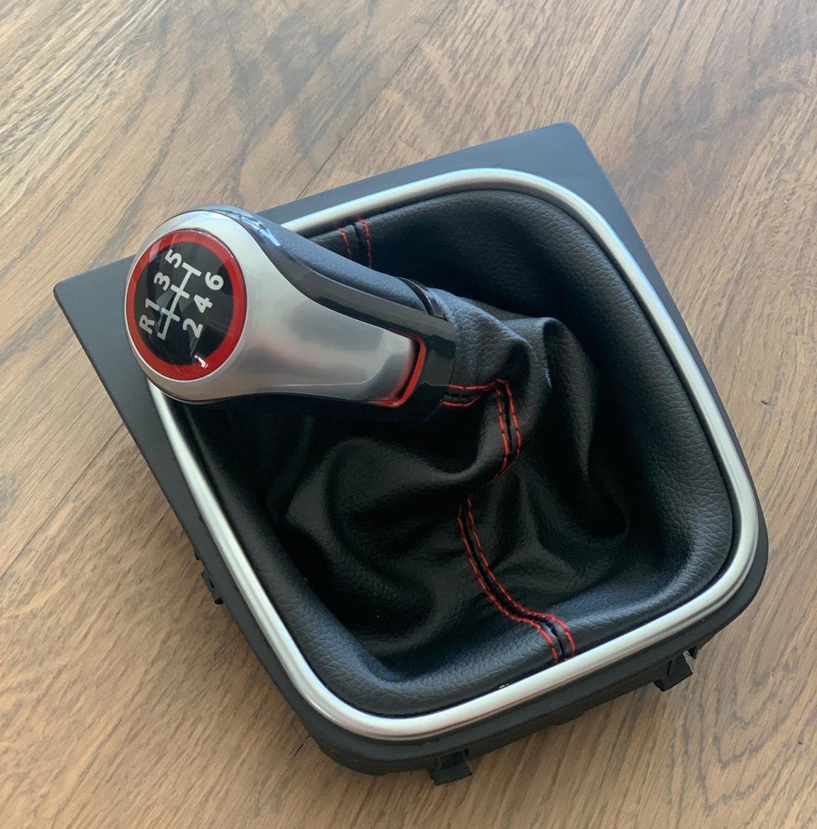 Lederen Sport Pook Schakel Pook Geschikt voor VW Golf 5 6 Gti Gtd R R20 R Line Tdi Tsi 6 Speed Scirocco Jetta