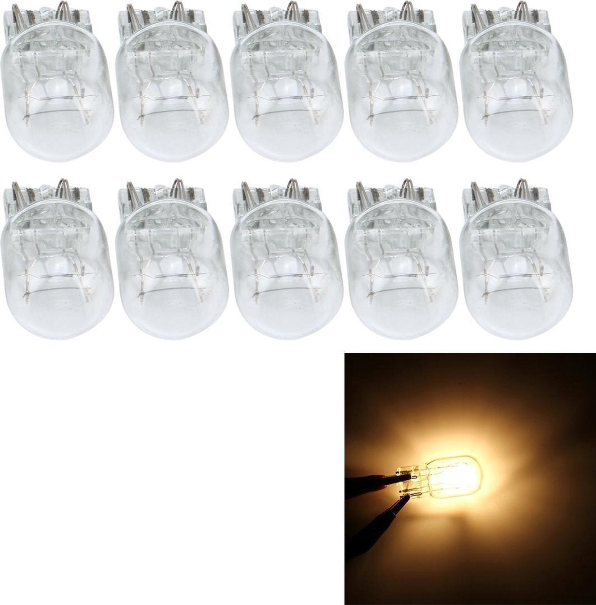 10 STUKS 7443 3 W Car Turn Light met glazen behuizing