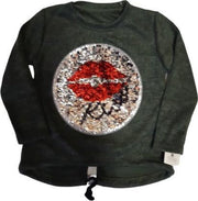 s&C Trui Kiss groen 98/104