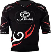 Bodyprotector Optimum Tribal Five pad Top - Zwart/Rood - Maat L