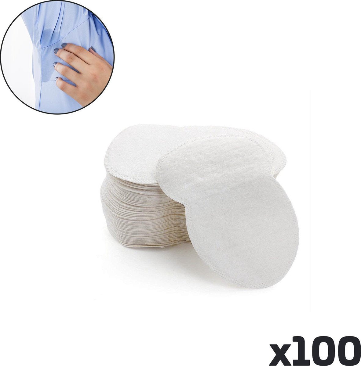 Now4You Anti-Transpirant Okselpads – 100 Stuks – Hypoallergeen Katoen