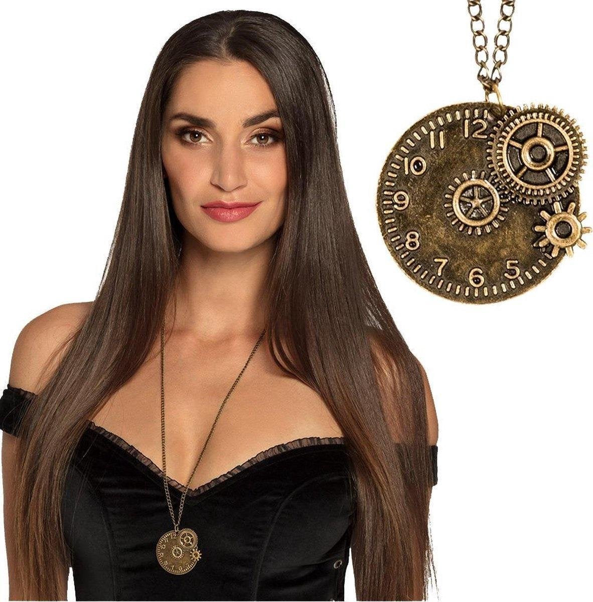 Unisex Steampunk ketting met hanger.