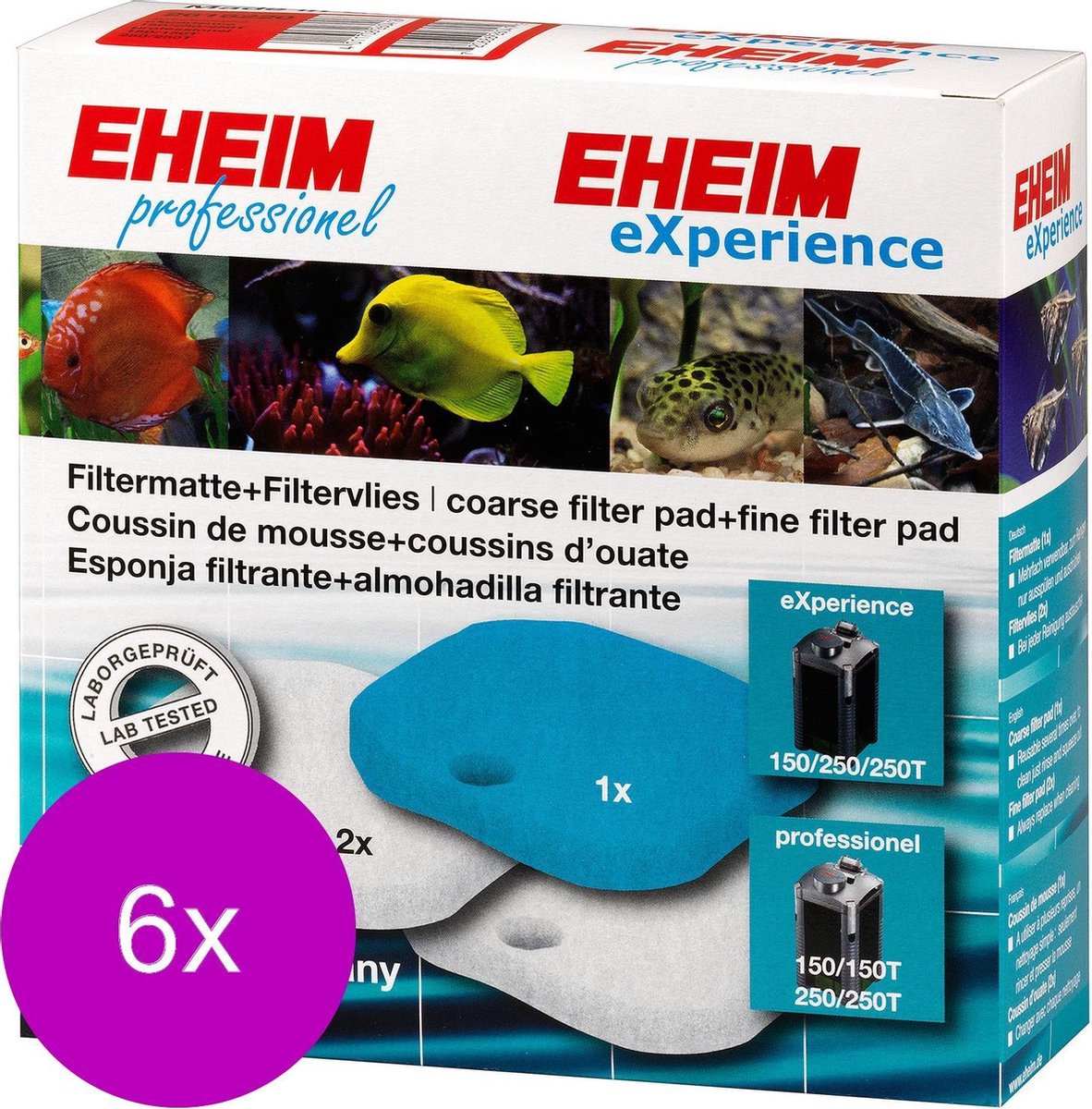 Eheim Set Filtermat Exp 2222/24 - Filters - 6 x per set 60