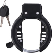 Ringslot fiets - Fietsslot - Dunlop - Anti diefstal - Zwart - Universeel - Gehard staal - Met 2 sleutels