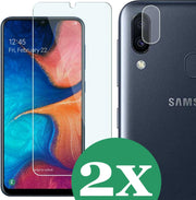 Samsung A20e Screenprotector - Samsung Galaxy A20e Screen Protector Glas en Samsung A20e Screenprotector Camera - 2 Stuks