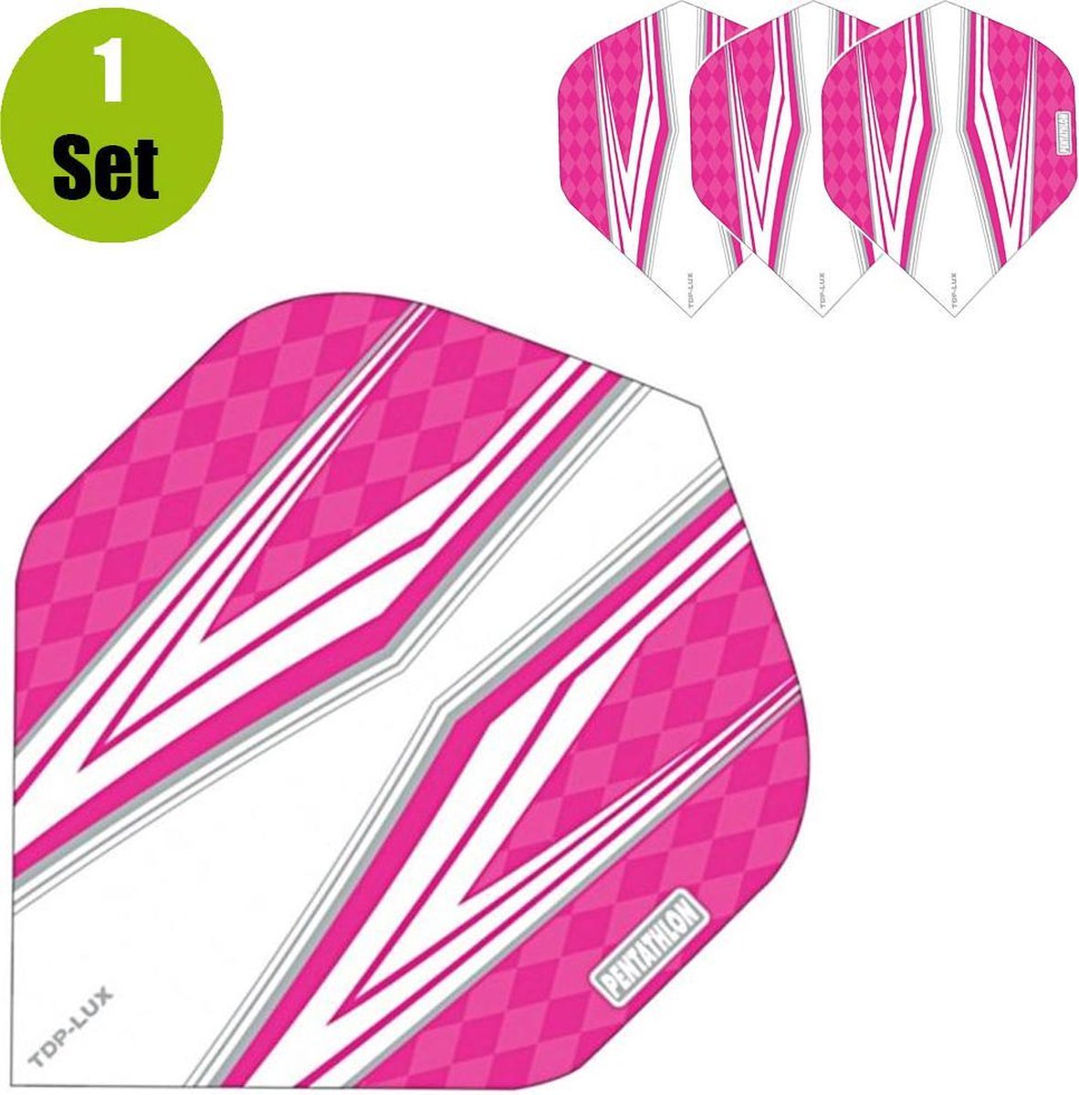 Pentathlon TDP Lux Vizion White Dartflights - Roze- ()