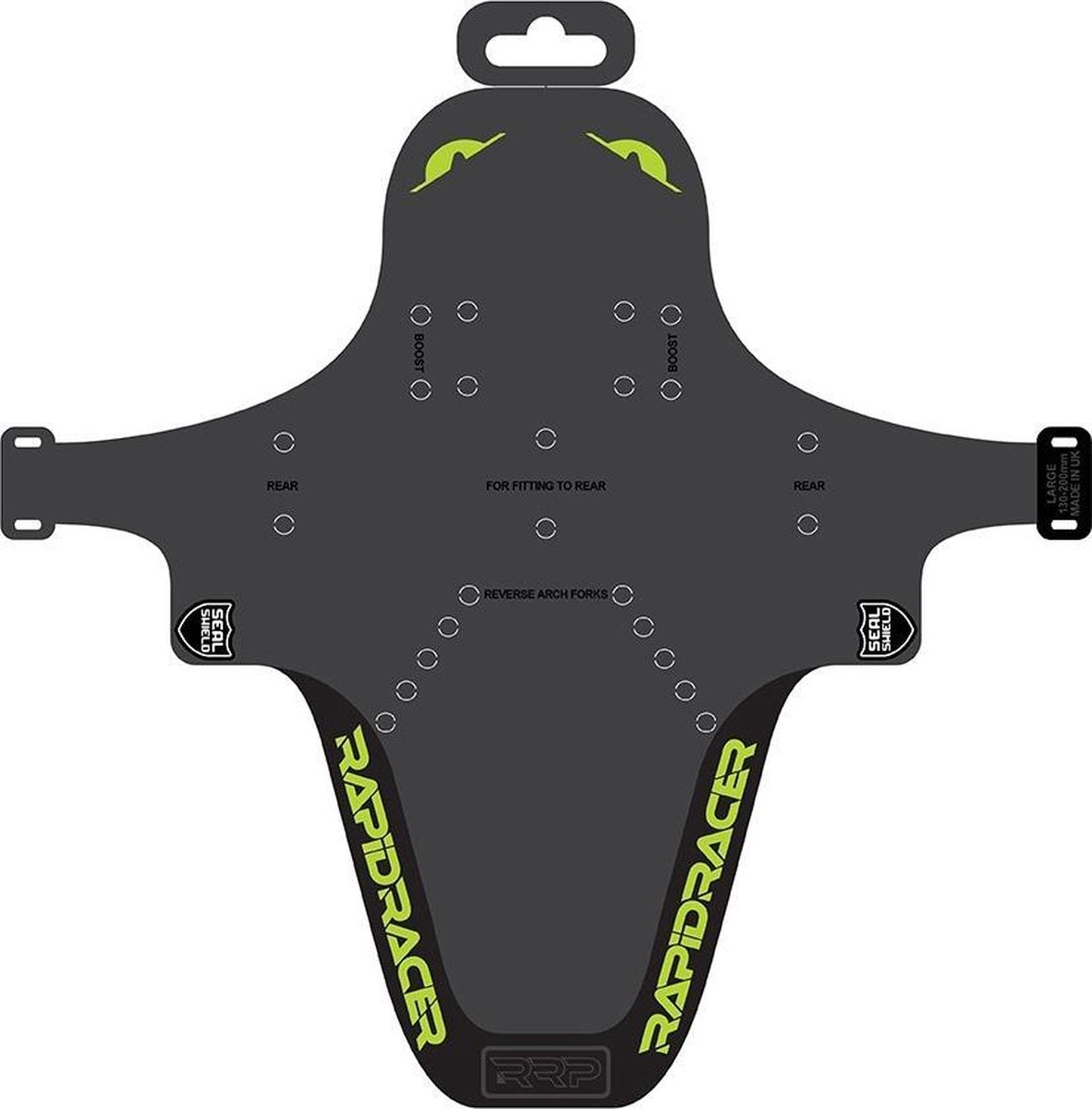 Rapidracerproducts Spatbord Enduroguard Mtb 130-200 Mm Neongeel