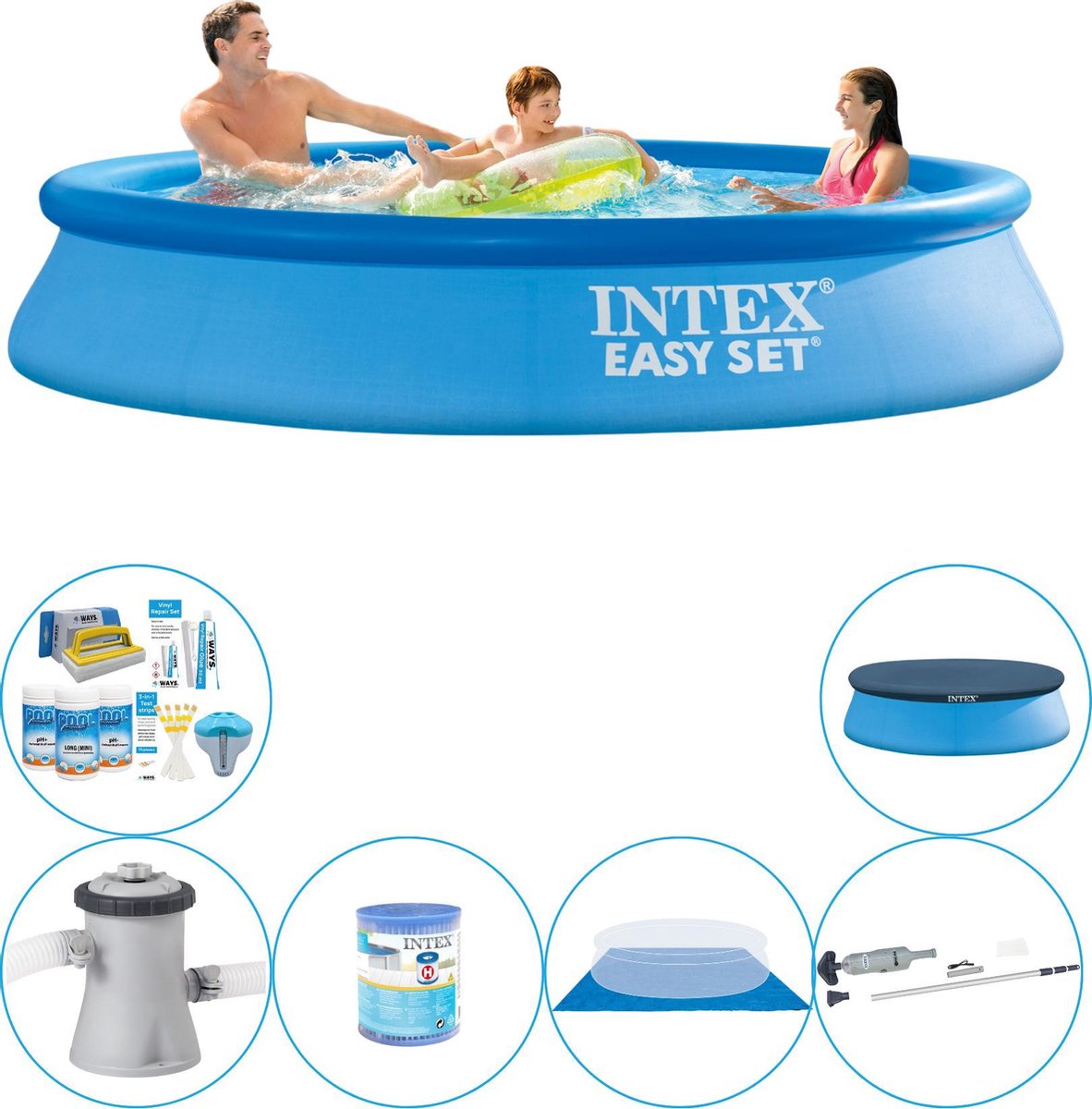 Intex Easy Set Rond 305x61 cm - Zwembad Inclusief Accessoires