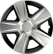 Versaco Wieldoppen Esprit Silver&Black 15 inch - Set van 4