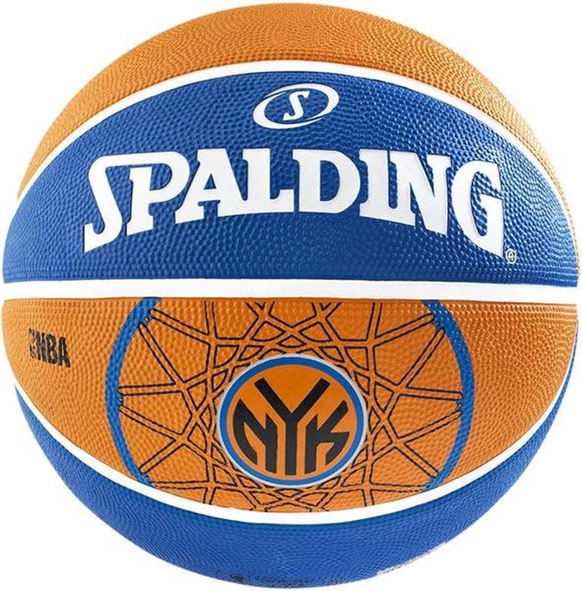 Spalding Basketbal NBA NY Knicks Oranje/Blauw Maat 7